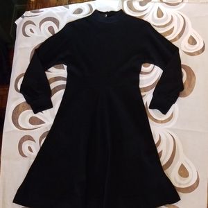 Vintage Mod Bleeker Street A line black dress